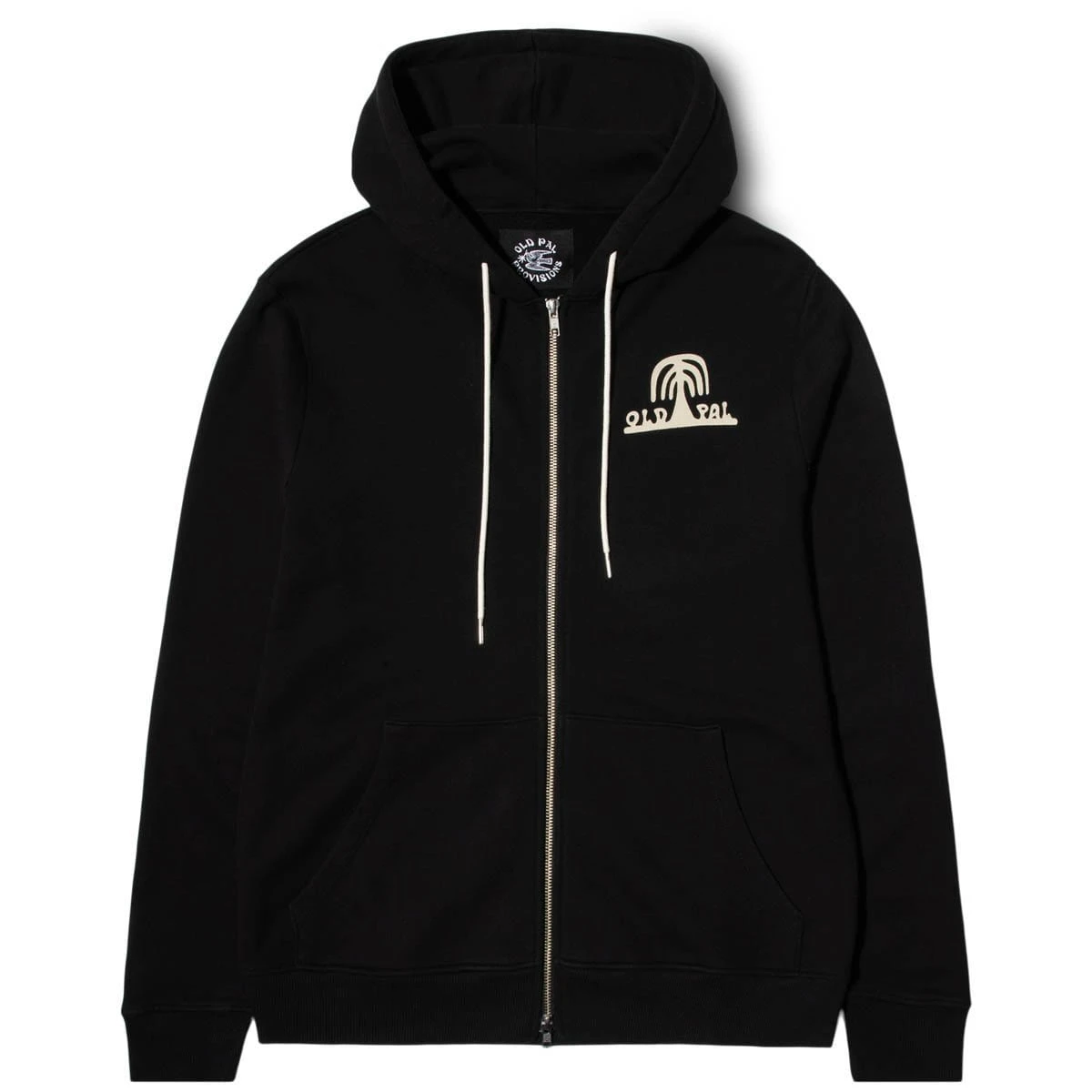 Old Pal Provisions LAZY PALM ZIP UP HOODED SWEATSHIRT