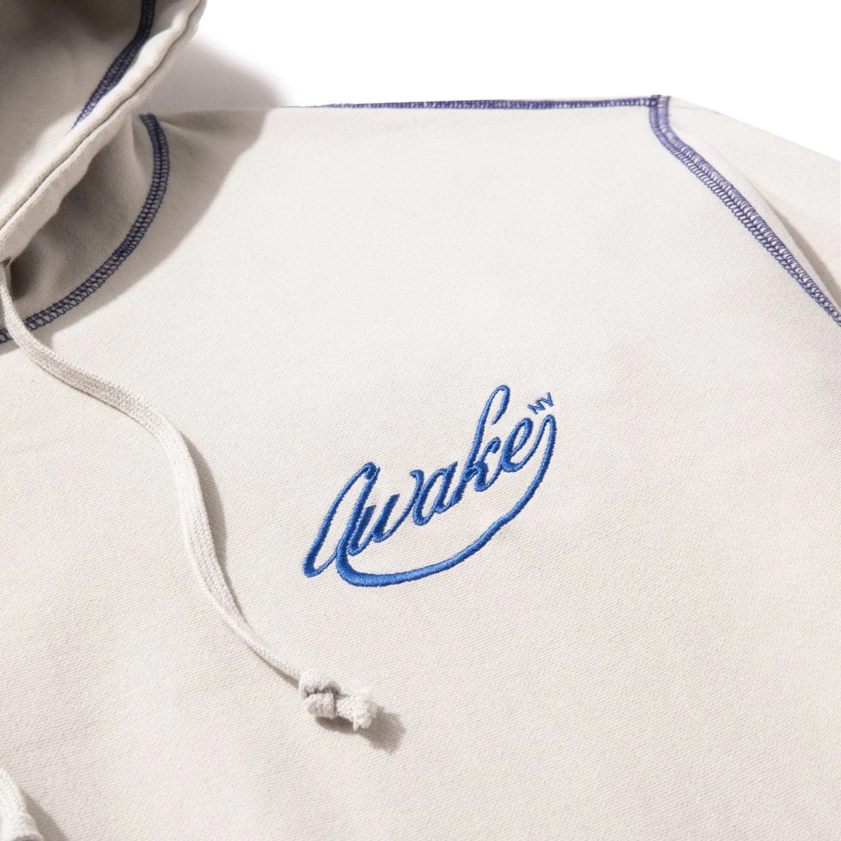 Awake NY CONTRAST STITCH SCRIPT LOGO HOODIE - Image 2