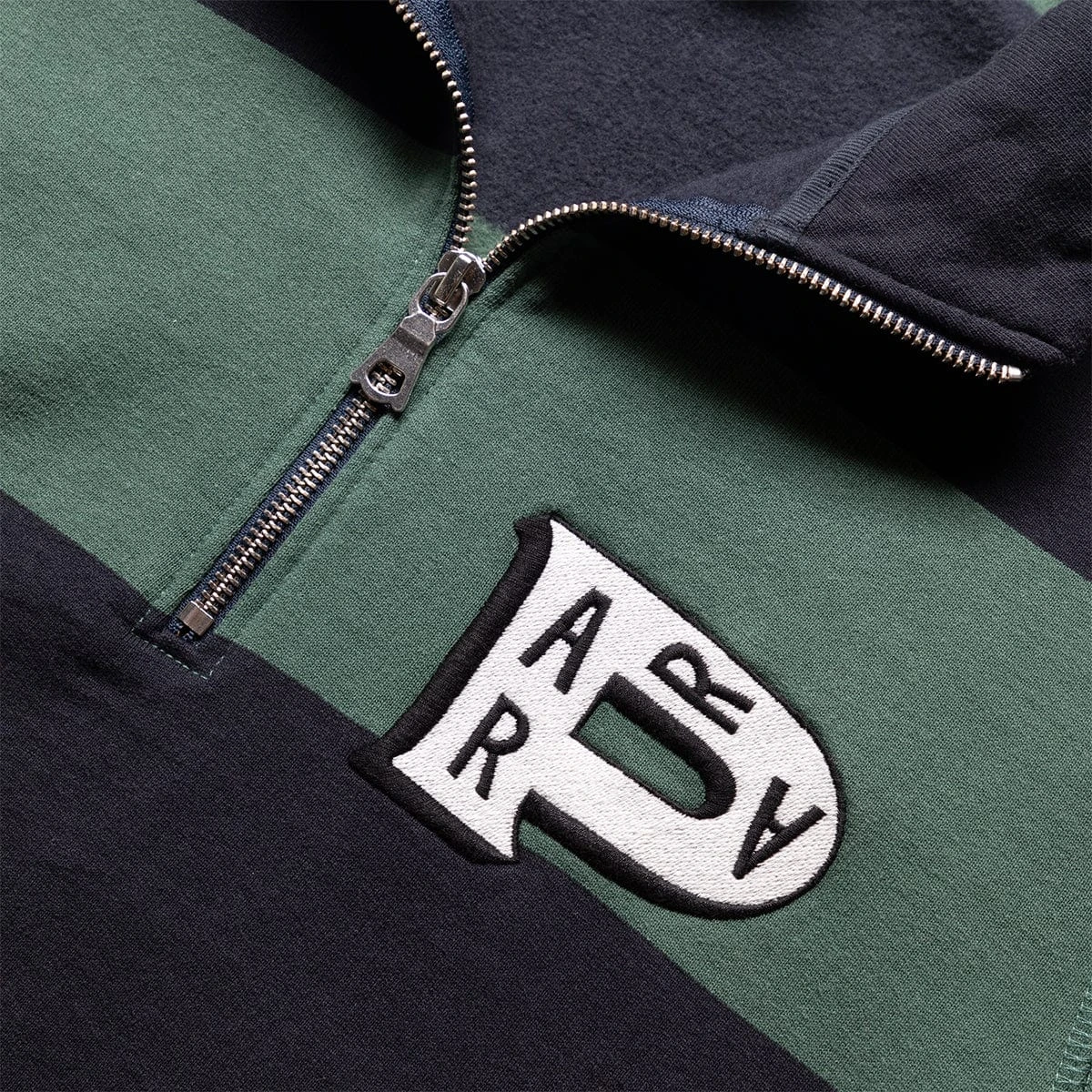 By Parra WORKED P STRIPED HALF ZIP SWEATSHIRT - Image 3