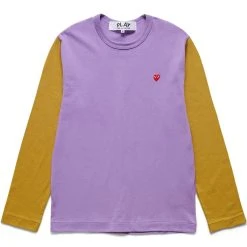 Comme Des Garçons Play BI-COLOUR MEN'S T-SHIRT