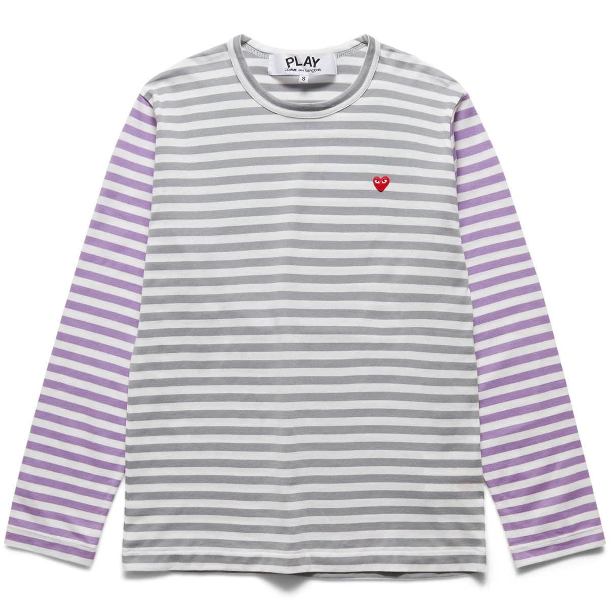 Comme Des Garçons Play BI-COLOUR STRIPED MEN'S T-SHIRT