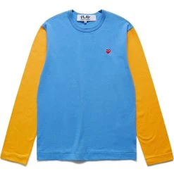 Comme Des Garçons Play BI-COLOUR MEN'S T-SHIRT
