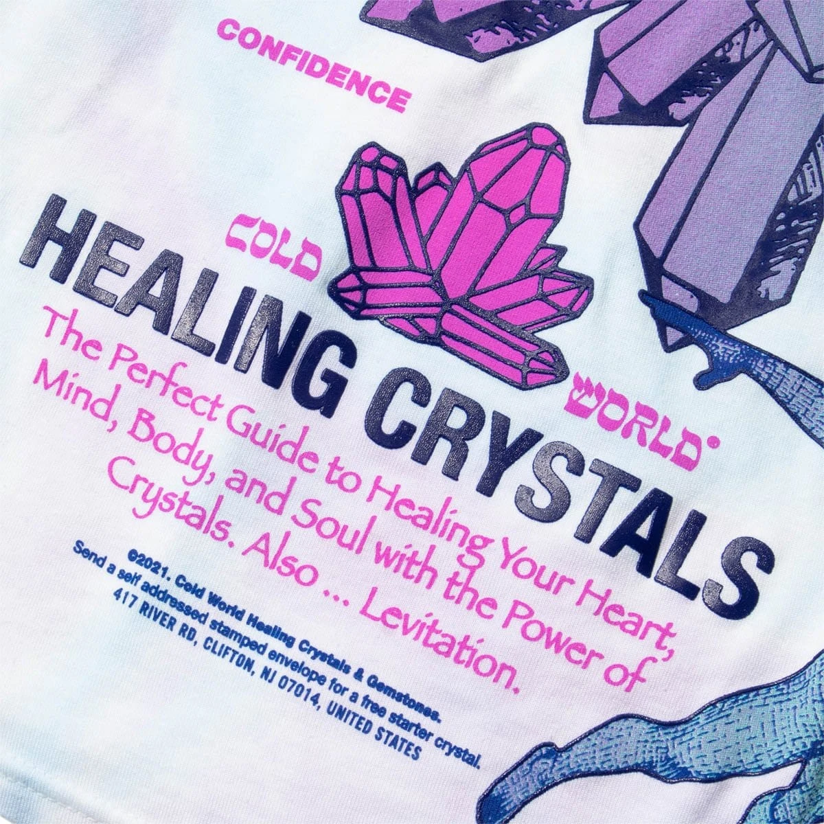 Cold World Frozen Goods CRYSTALS & LEVITATION TEE - Image 3