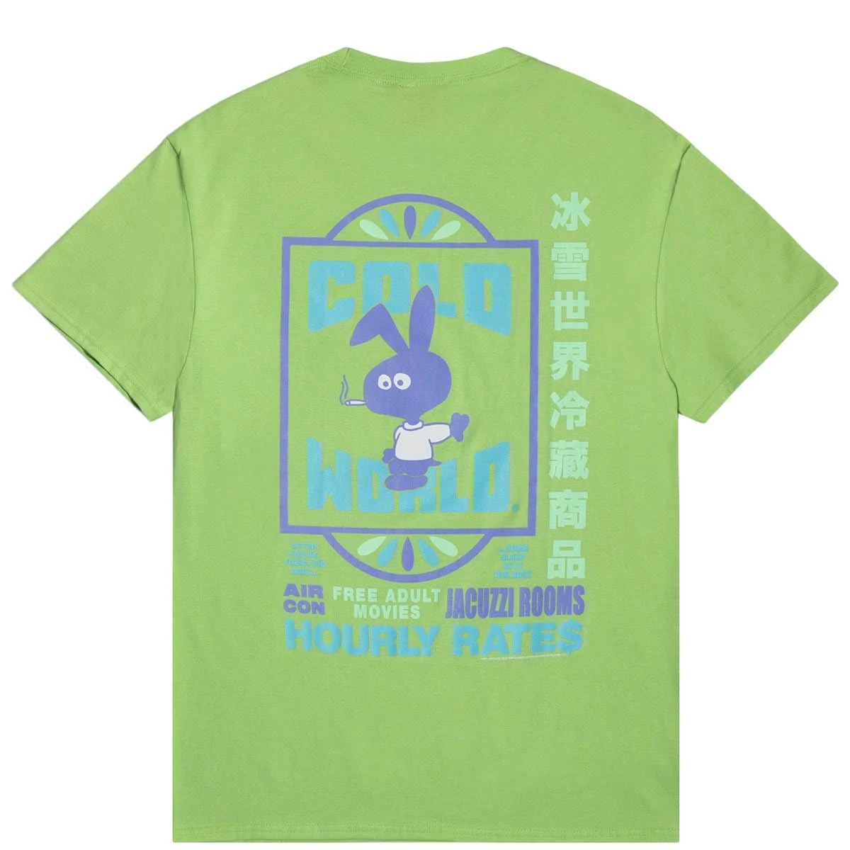 Cold World Frozen Goods MOTEL BUNNY POCKET TEE