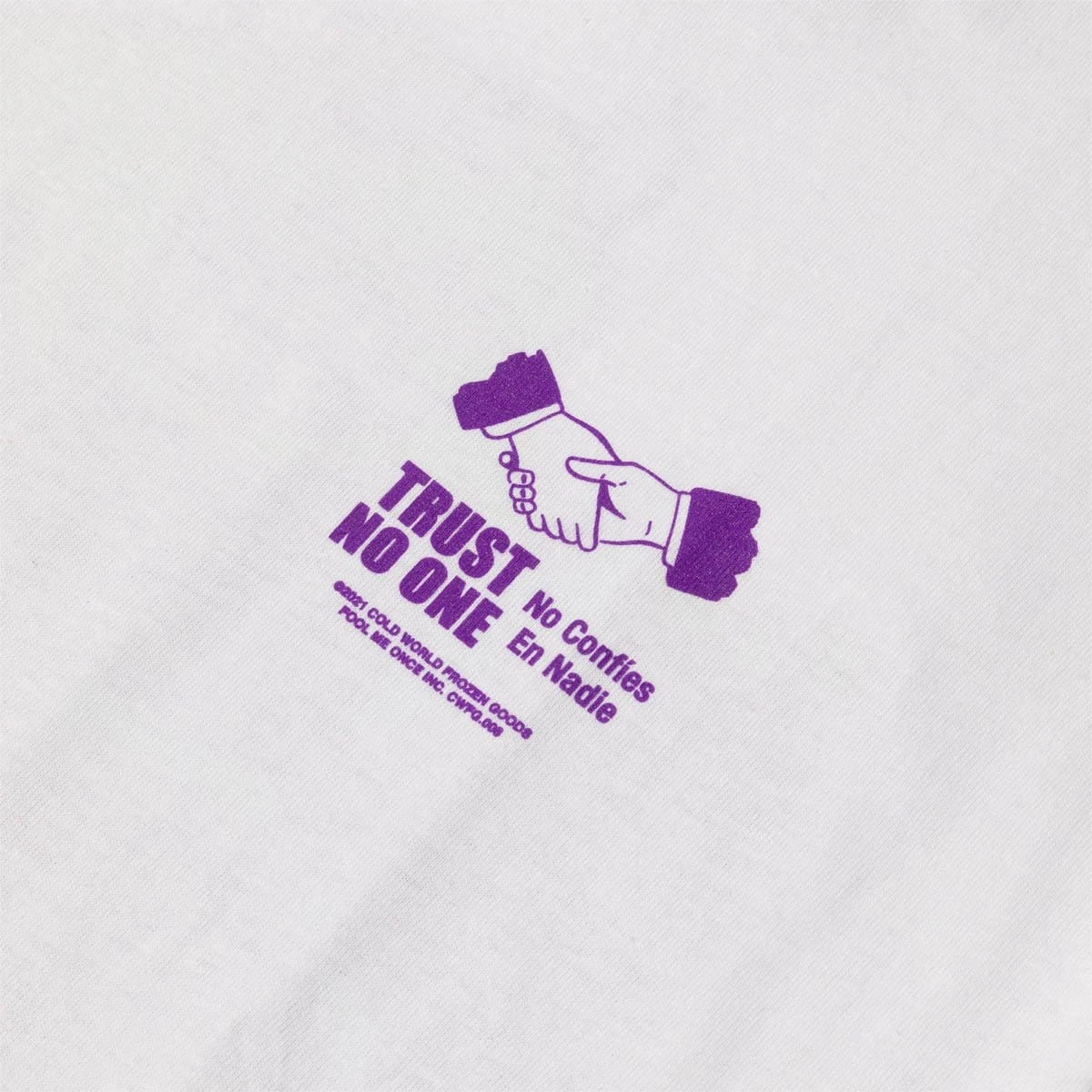 Cold World Frozen Goods TRUST ISSUES TEE - Image 3