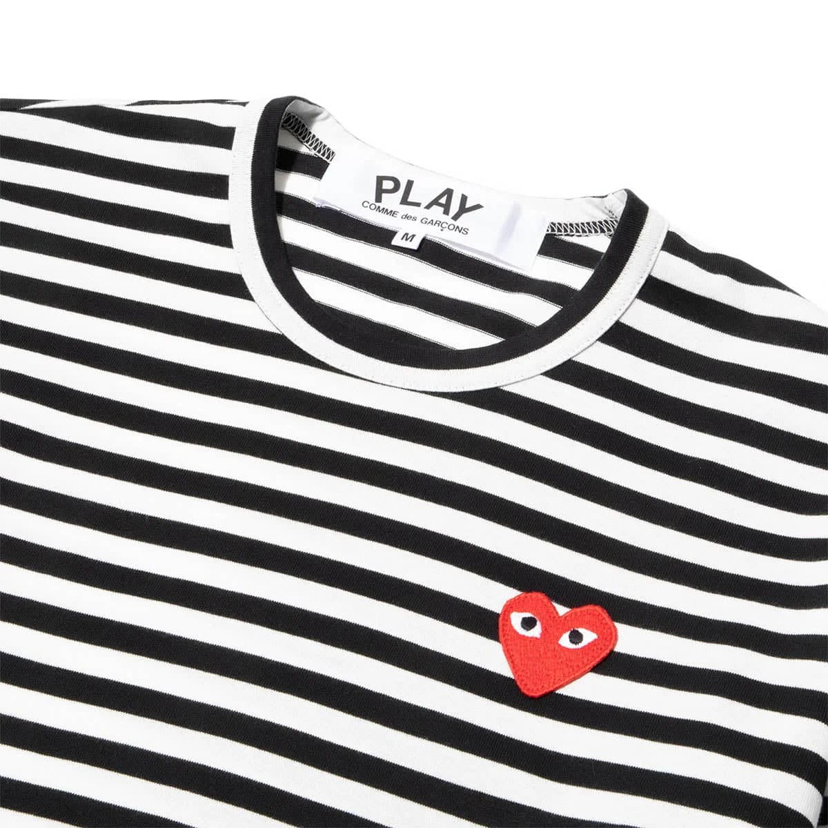 Comme Des Garçons Play PLAY STRIPED T-SHIRT - Image 2