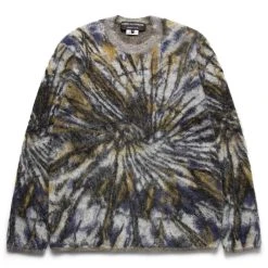 Comme Des Garçons Homme Plus MOHAIR TIE DYE PRINT CREW KNIT SWEATER