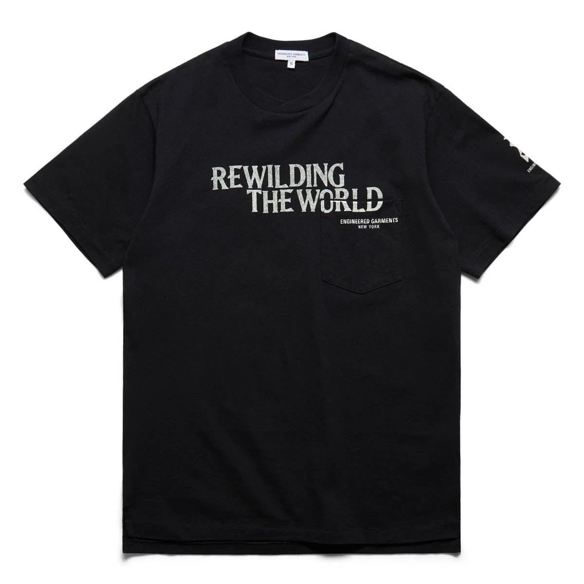 Engineered Garments PRINTED CROSS CREW NECK T-SHIRT