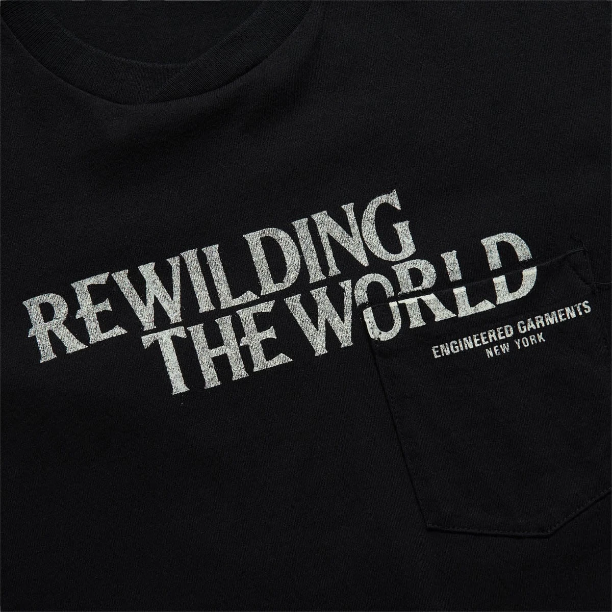 Engineered Garments PRINTED CROSS CREW NECK T-SHIRT - Image 2