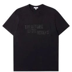Engineered Garments PRINTED CROSS CREW NECK POCKET T-SHIRT