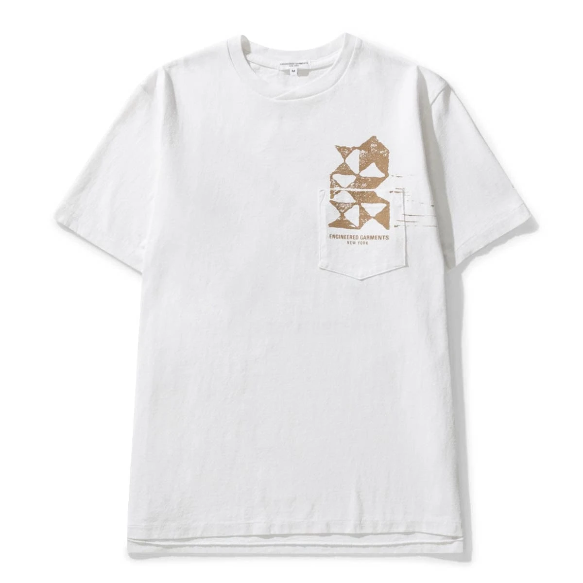 Engineered Garments PRINTED CROSS CREW NECK T-SHIRT