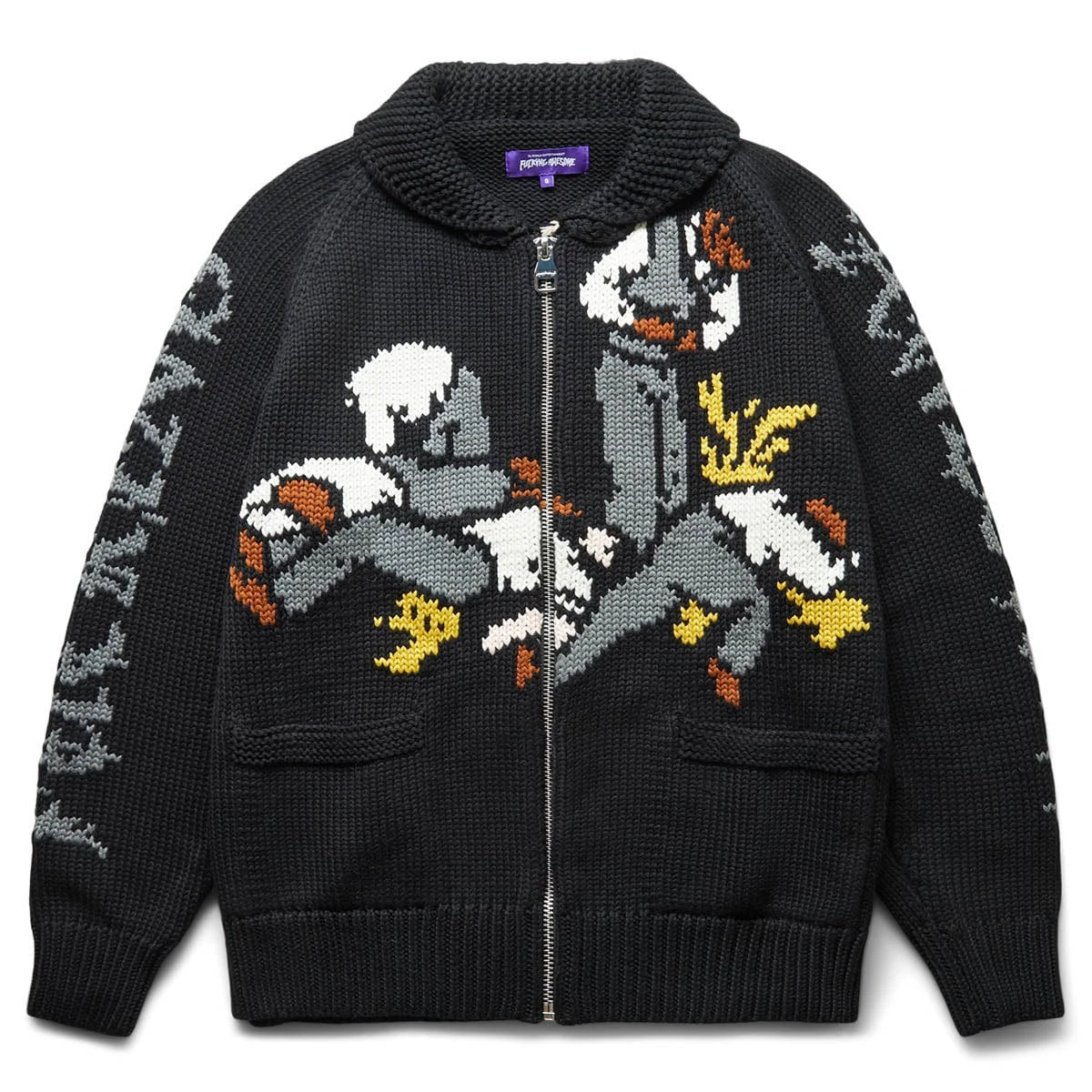 Fucking Awesome US YOU THEM COWICHAN CARDIGAN