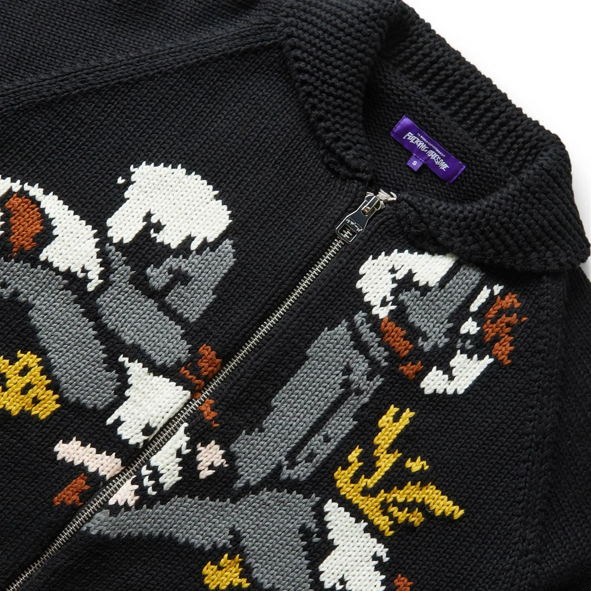 Fucking Awesome US YOU THEM COWICHAN CARDIGAN - Image 3