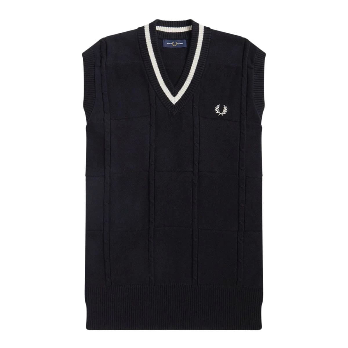 Fred Perry CABLE KNIT TANK
