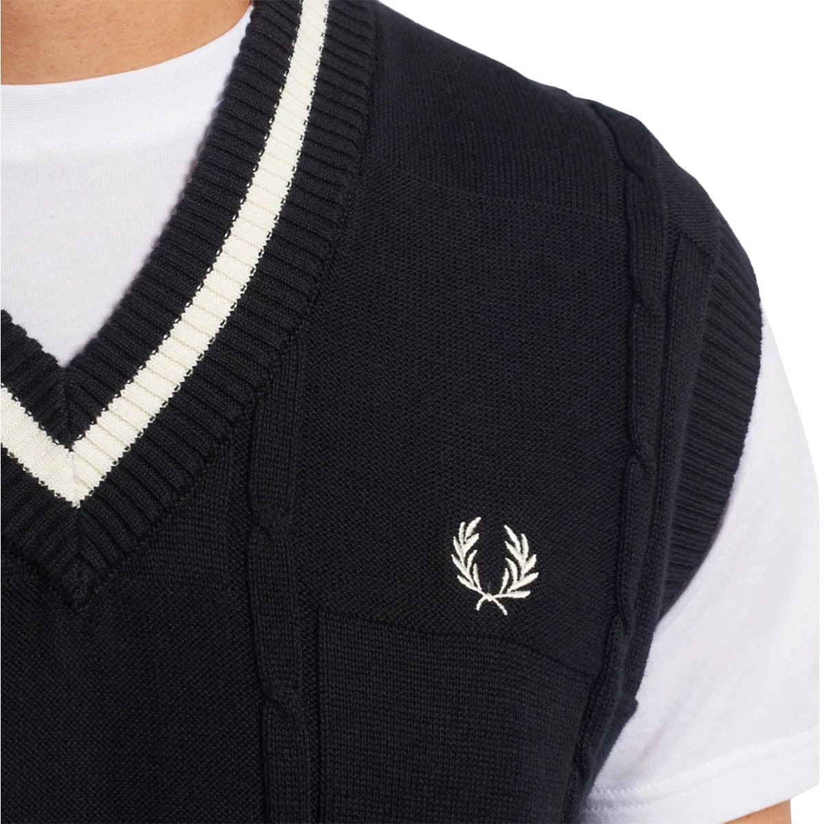 Fred Perry CABLE KNIT TANK - Image 4