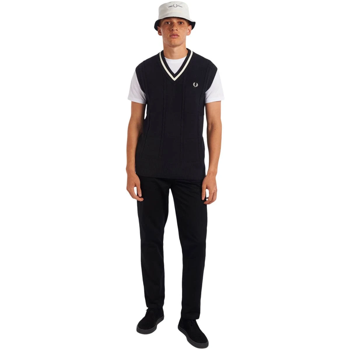 Fred Perry CABLE KNIT TANK - Image 5