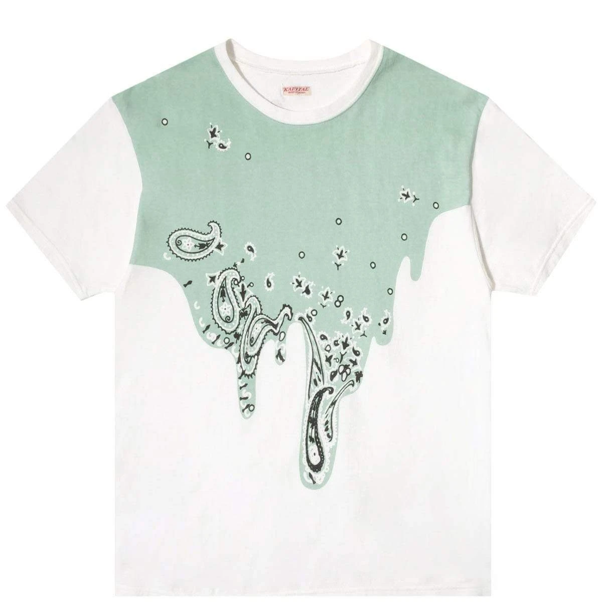 KAPITAL 20/-JERSEY CREW T (PALE-TONE TOROTORO BANDANA)