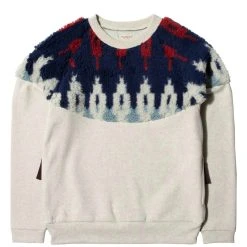 KAPITAL TOP FLEECE KNIT X BOA FLEECE NORDIC SWEAT