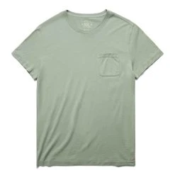 RRL GARMENT-DYED CREWNECK T-SHIRT W/ POCKET