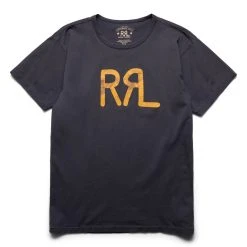 RRL DISTRESSED LOGO T-SHIRT