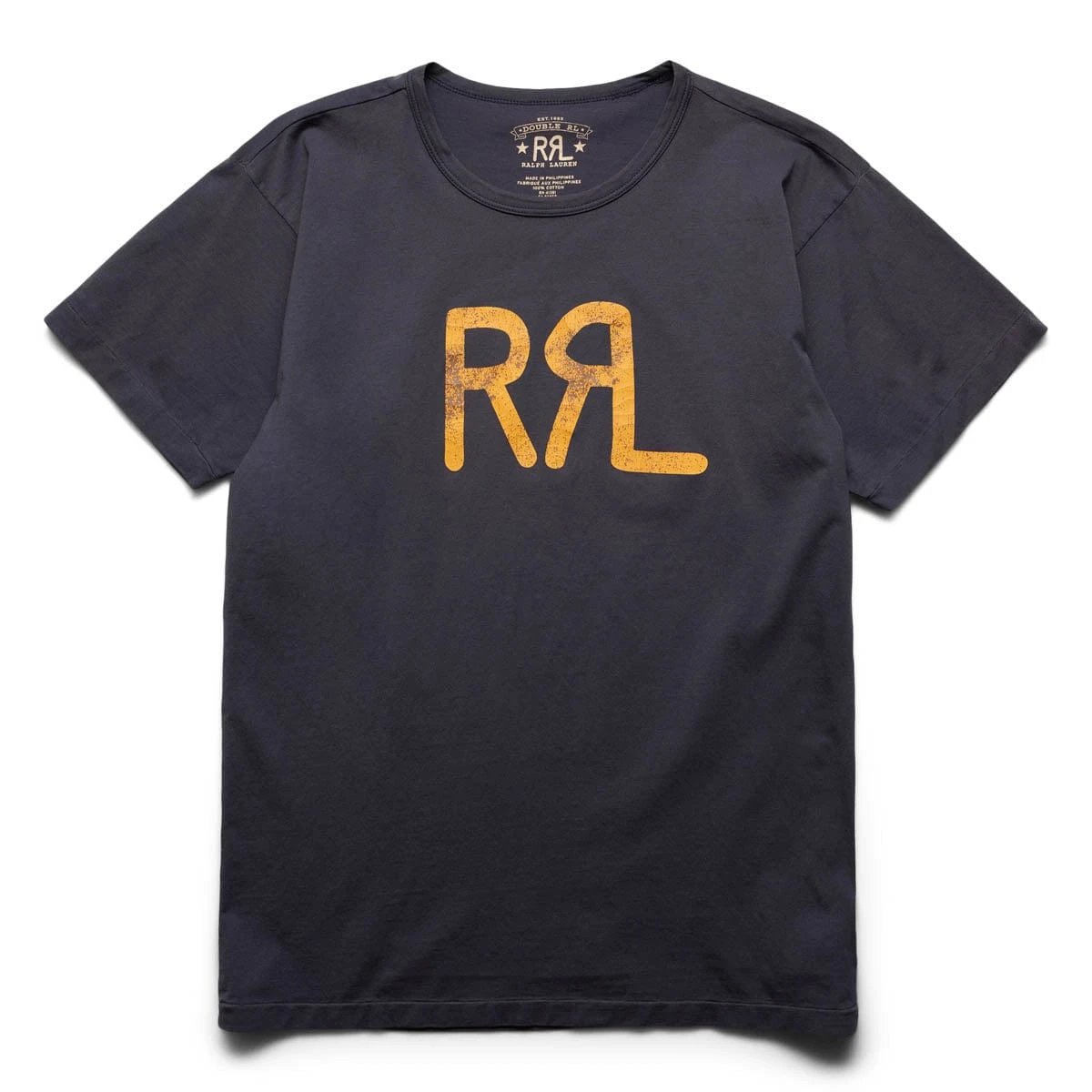RRL DISTRESSED LOGO T-SHIRT