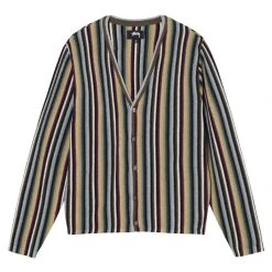Stüssy STRIPE PATTERN CARDIGAN
