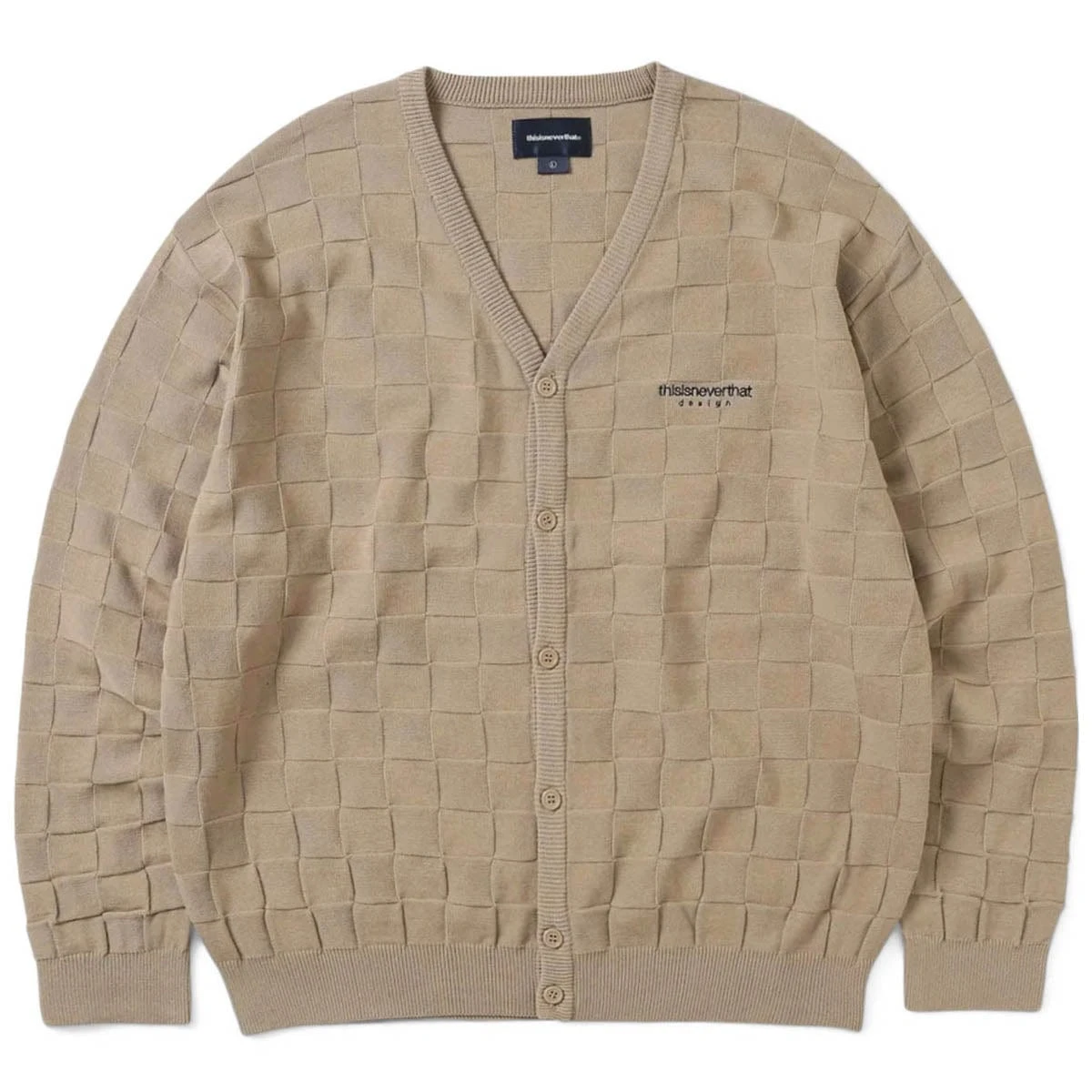 Thisisneverthat REVERSE BLOCK CARDIGAN