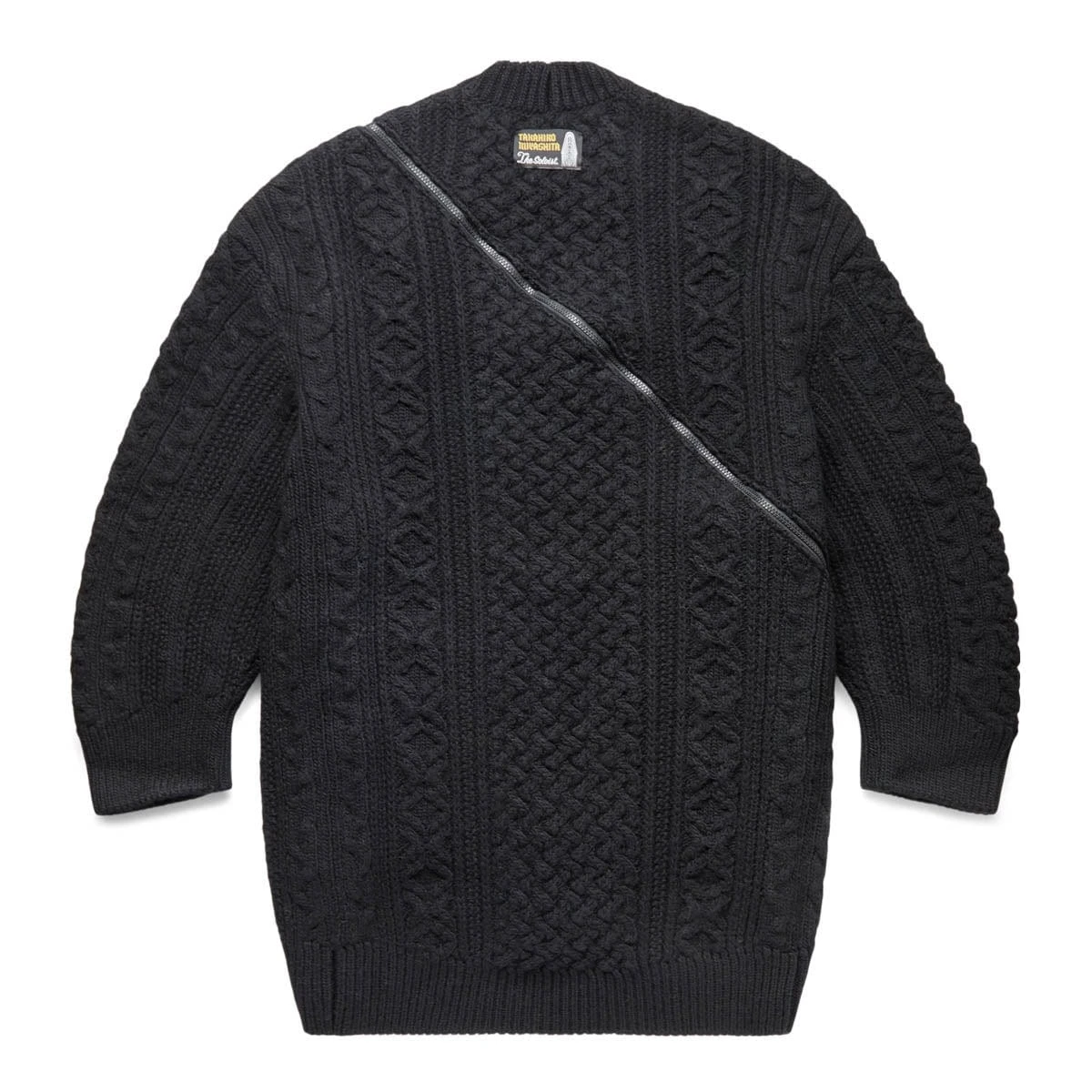 TAKAHIROMIYASHITA TheSoloist. DOUBLE ZIP ARAN PATTERN CARDIGAN - Image 2