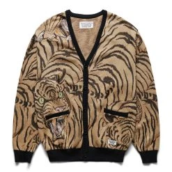 Wacko Maria X TIM LEHI JACQUARD CARDIGAN (TYPE-2)