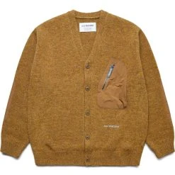 And Wander SHETLAND WOOL CARDIGAN