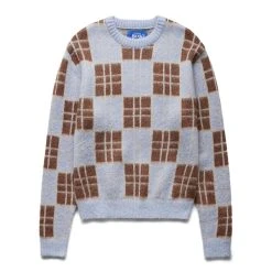 Awake NY CHECKERED MOHAIR SWEATER