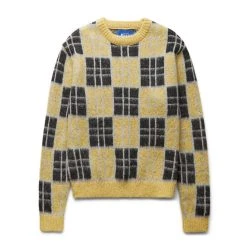 Awake NY CHECKERED MOHAIR SWEATER