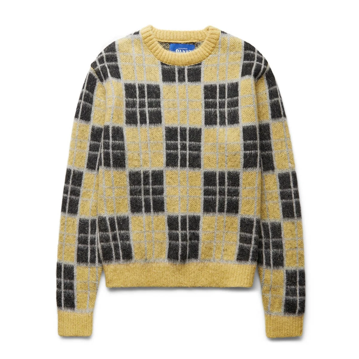 Awake NY CHECKERED MOHAIR SWEATER