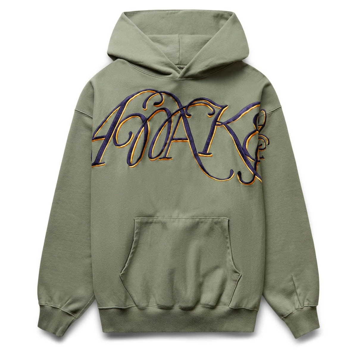 Awake NY SCRIPT OVERSIZED EMBROIDERED HOODIE