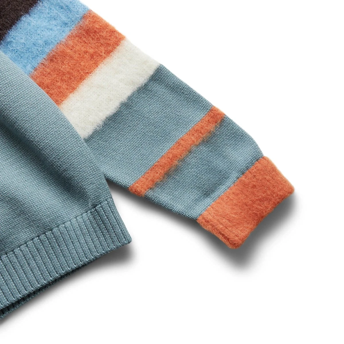 Awake NY STRIPED MOHAIR SLEEVE CARDIGAN - Image 4