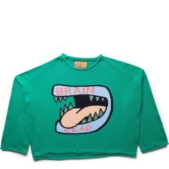 Brain Dead BIG BITE OVERSIZED CROPPED BOXY SWEATER