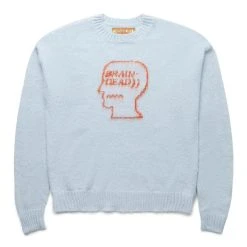 Brain Dead SUPERFUZZ LOGOHEAD CREWNECK SWEATER