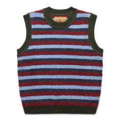 Brain Dead TEDDY FUR STRIPED VEST