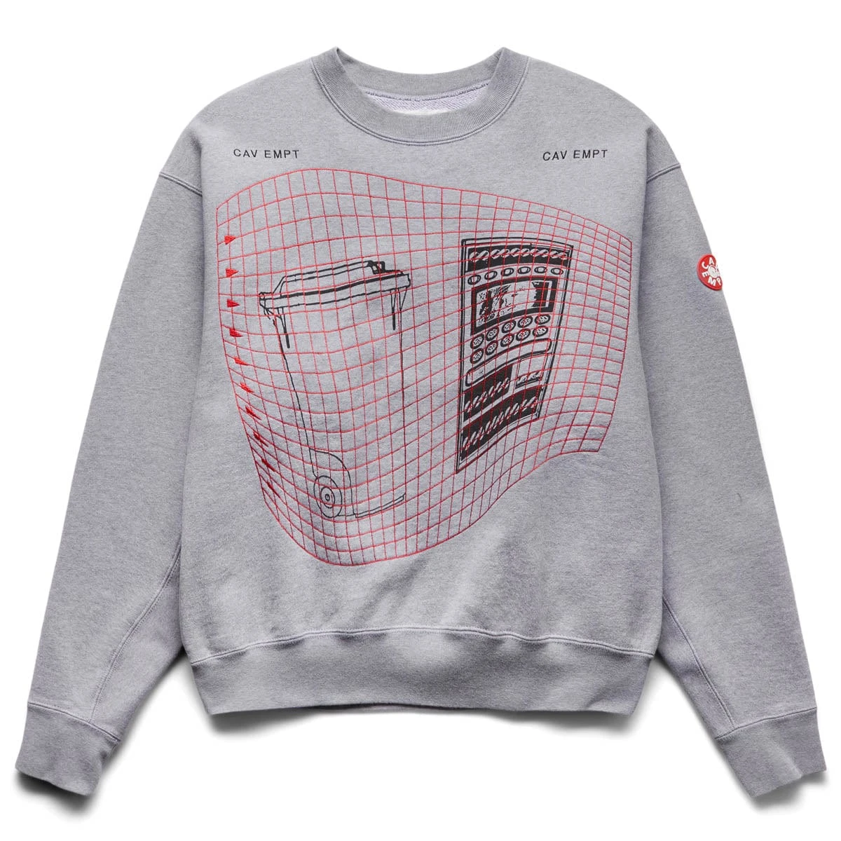 Cav Empt WASTE GRID CREW NECK