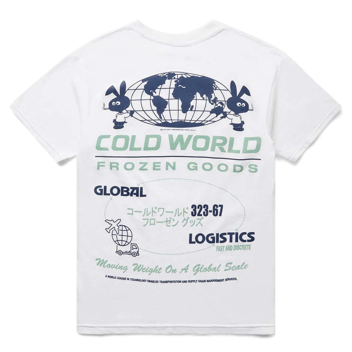 Cold World Frozen Goods GLOBAL LOGISTICS TEE - Image 2