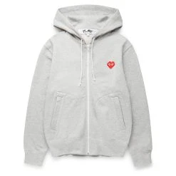 Comme Des Garçons Play PLAY ZIP HOODED SWEATSHIRT