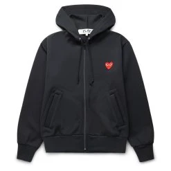 Comme Des Garçons Play PLAY ZIP HOODED SWEATSHIRT
