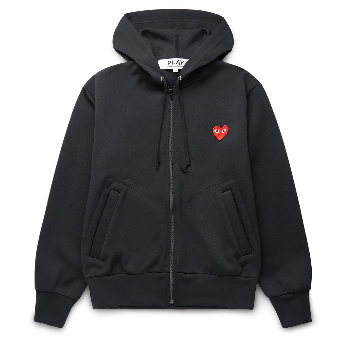 Comme Des Garçons Play PLAY ZIP HOODED SWEATSHIRT