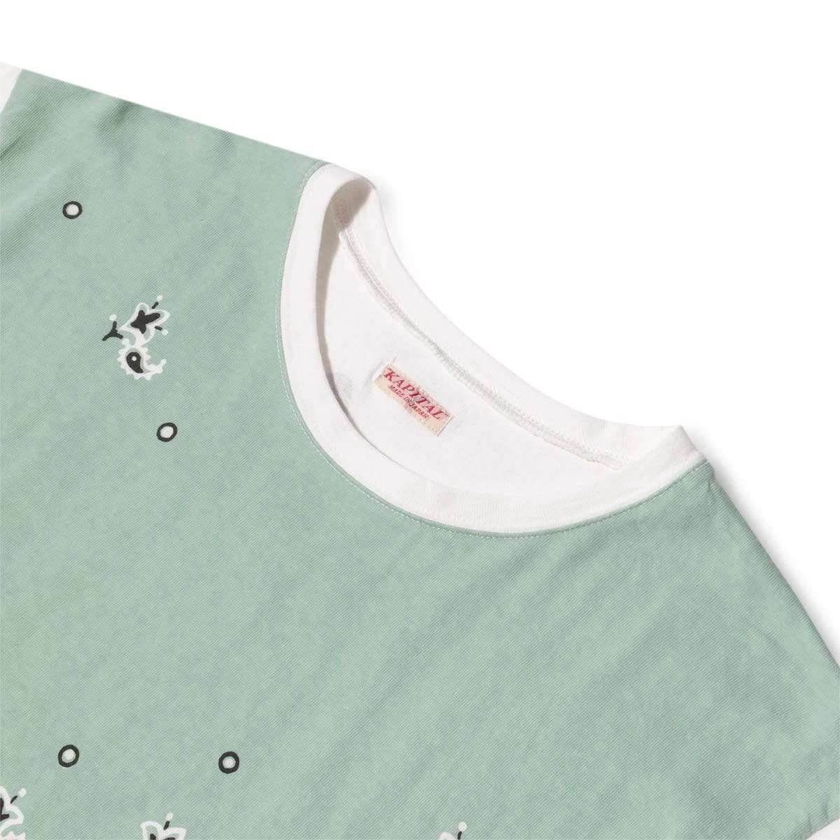 KAPITAL 20/-JERSEY CREW T (PALE-TONE TOROTORO BANDANA) - Image 3