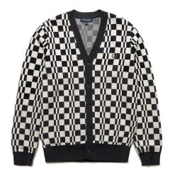 Fred Perry CHEQUERBOARD CARDIGAN