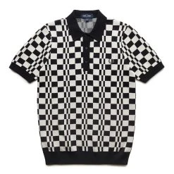 Fred Perry CHEQUERBOARD KNITTED SHIRT