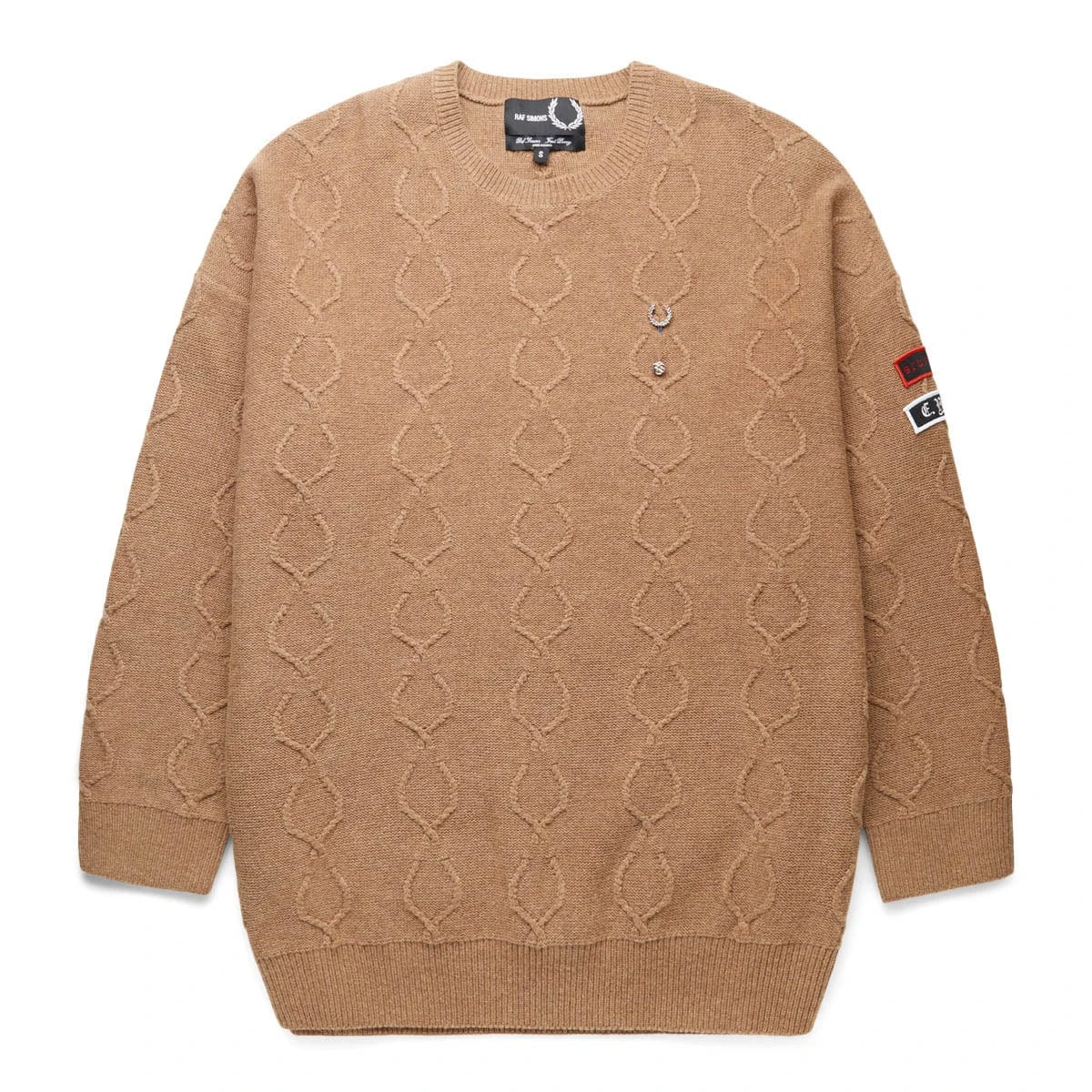 Fred Perry PATCHED OVERSIZED JUMPER