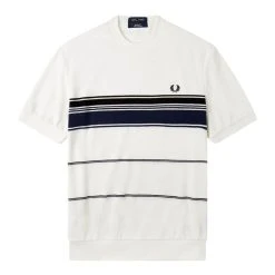 Fred Perry STRIPED TOWELLING T-SHIRT