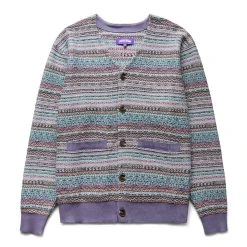 Fucking Awesome DILL PAINTING INTARSIA CARDIGAN