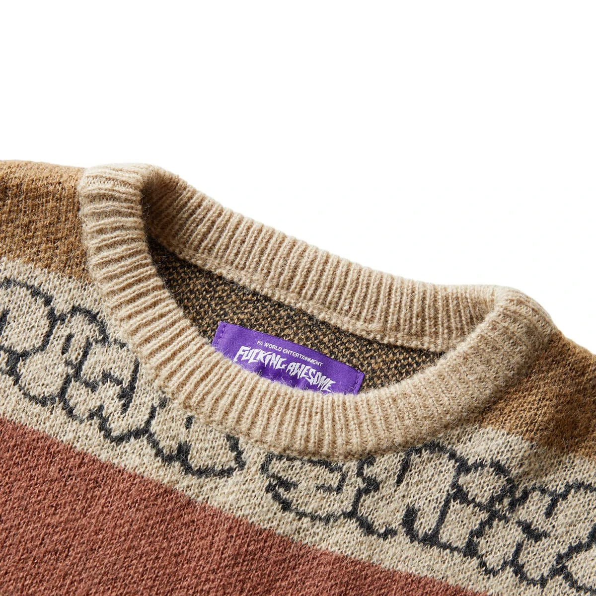 Fucking Awesome INVERTED WANTO BRUSHED SWEATER - Image 3